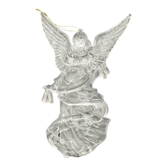 Vintage Christmas Ornament Acrylic Heavenly Angel Figurine Xmas Ornament - Picture 5 of 5